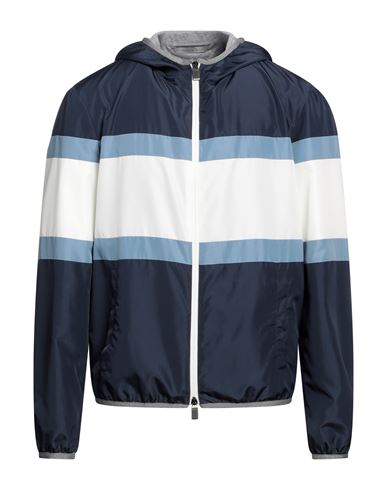 Canali Man Jacket Navy Blue Size 40 Polyester