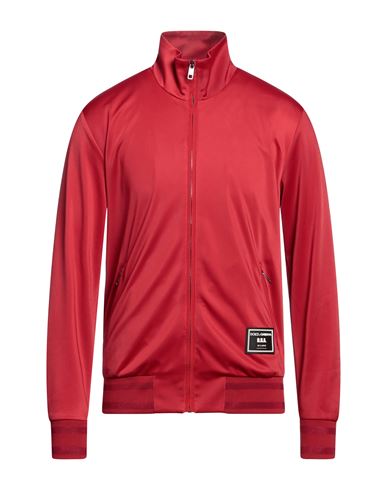 Dolce & Gabbana Man Jacket Brick Red Size 36 Polyester, Cotton, Acetate, Elastane