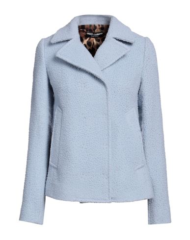 Dolce & Gabbana Woman Coat Sky Blue Size 6 Virgin Wool