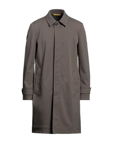 Canali Man Overcoat & Trench Coat Grey Size 38 Polyamide, Elastane