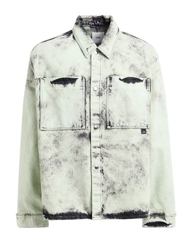 Oamc Man Denim Outerwear Light Green Size L Cotton