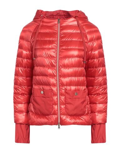 Herno Woman Down Jacket Red Size 8 Polyamide