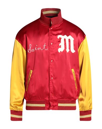 Saint Michael Man Jacket Red Size Xl Rayon