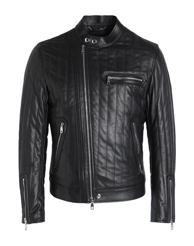 Dolce & Gabbana Man Jacket Black Size 46 Lambskin