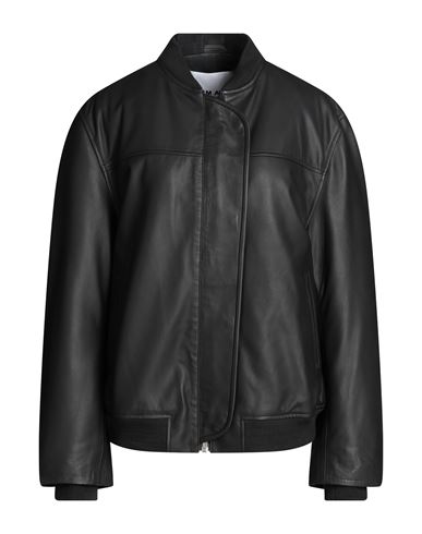 Remain Birger Christensen Woman Jacket Black Size 10 Lambskin