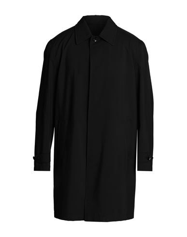Shop Brioni Man Overcoat & Trench Coat Black Size L Polyester