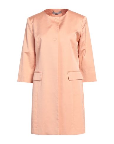 D-exterior D. Exterior Woman Overcoat & Trench Coat Blush Size 8 Viscose, Cotton, Elastane In Pink