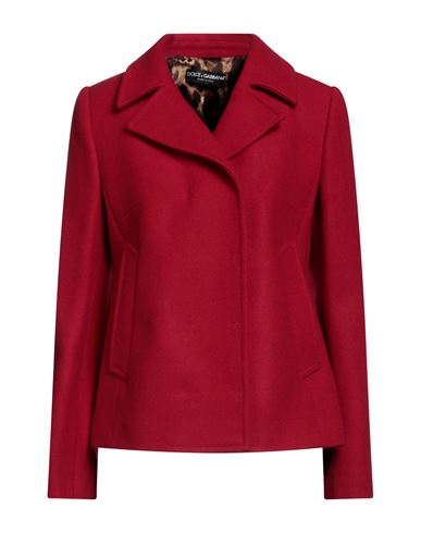 Shop Dolce & Gabbana Woman Coat Brick Red Size 10 Wool