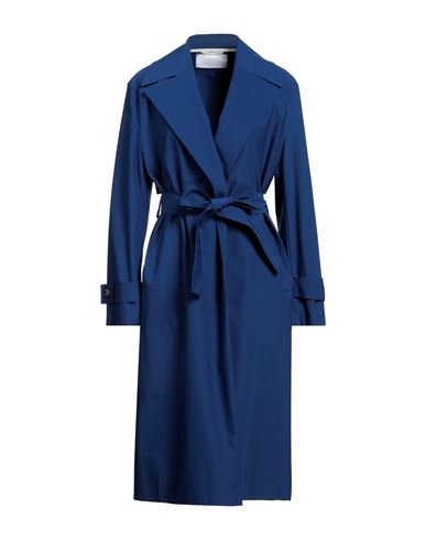 Harris Wharf London Woman Overcoat Blue Size 6 Polyester