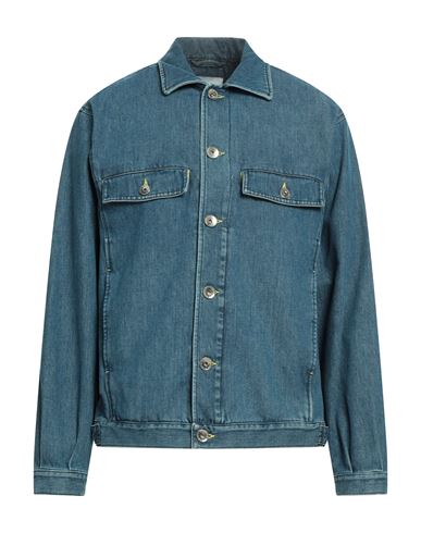Opening Ceremony Man Denim Outerwear Blue Size Xl Cotton, Polyester