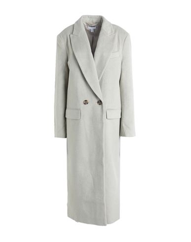Topshop Woman Coat Light Grey Size S Textile Fibers, Viscose, Nylon, Wool, Cotton