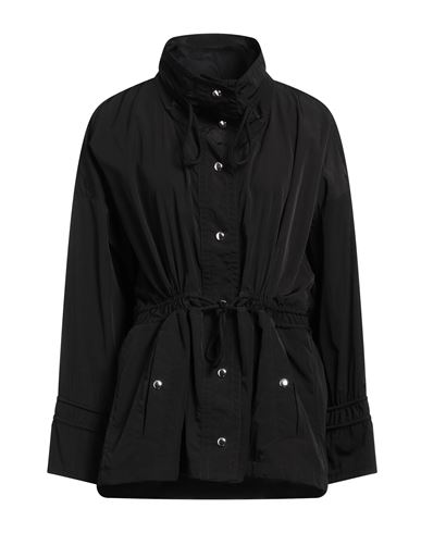 Moncler Woman Overcoat Black Size 2 Polyamide