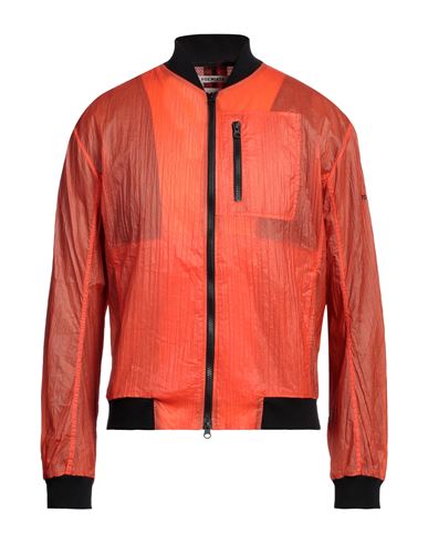 Shop Premiata Man Jacket Orange Size 42 Polyamide