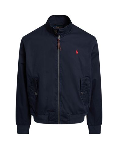 Shop Polo Ralph Lauren Man Jacket Navy Blue Size L Cotton