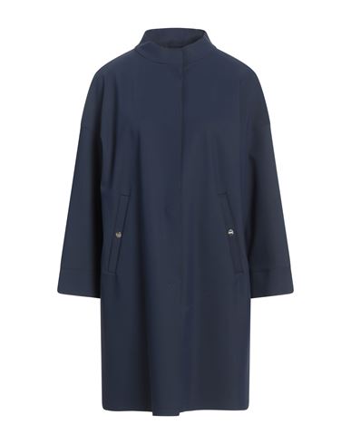 Herno Woman Overcoat & Trench Coat Midnight Blue Size 10 Polyamide, Elastane