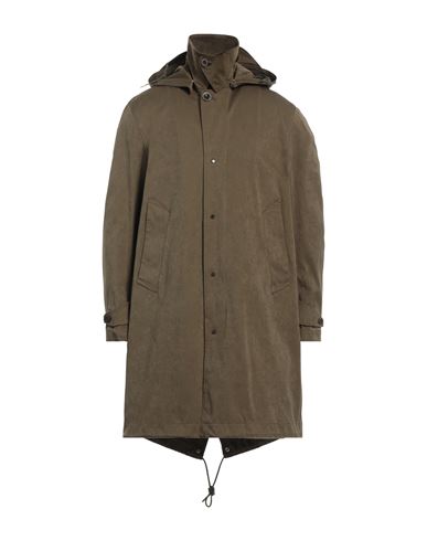 Ten C Man Overcoat & Trench Coat Military Green Size 38 Polyester, Polyamide