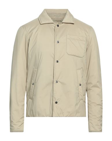 Herno Man Jacket Beige Size 44 Polyamide, Polyurethane Coated