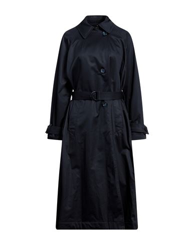 Woolrich Woman Overcoat & Trench Coat Midnight Blue Size M Cotton, Elastane