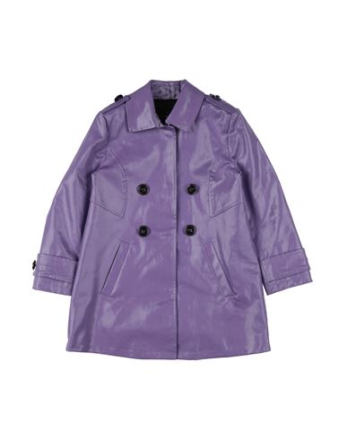 VERSACE YOUNG VERSACE YOUNG TODDLER GIRL OVERCOAT & TRENCH COAT MAUVE SIZE 6 COTTON, ELASTANE 
