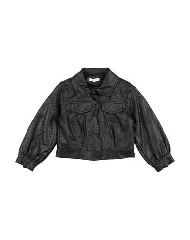Shop Meilisa Bai Toddler Girl Jacket Black Size 7 Polyurethane, Viscose, Polyester