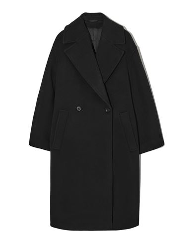 Cos Woman Coat Black Size S Wool, Polyamide