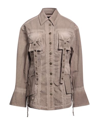 Blumarine Woman Jacket Grey Size 6 Cotton, Elastane