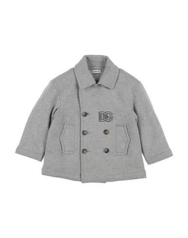 Dolce & Gabbana Babies'  Toddler Boy Coat Grey Size 5 Cotton, Polyester In Gray