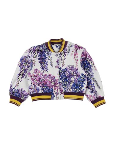 Shop Dolce & Gabbana Toddler Girl Jacket Purple Size 5 Cotton, Elastane