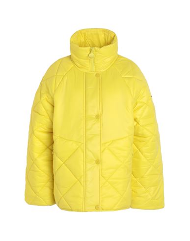 Barbour Woman Down Jacket Yellow Size 8 Polyamide