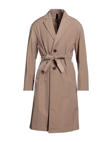 Hevo Hevò Man Overcoat & Trench Coat Camel Size 38 Polyester, Cotton In Beige