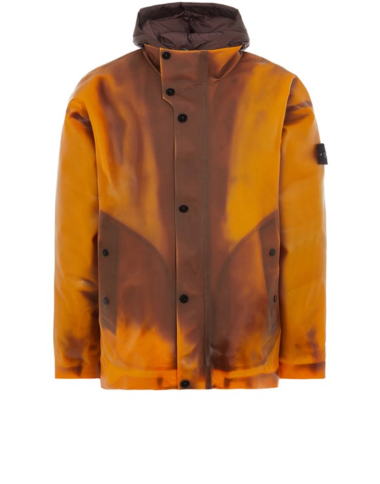 Sold out - STONE ISLAND 43899 POLY STRATA ICE JACKET / GARMENT DYED DOWN 26GR X SQM-N Jacket Man Rust