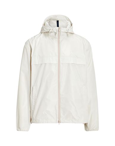 Polo Ralph Lauren Water-repellent Hooded Jacket Man Jacket Beige Size L Polyester, Recycled Polyeste
