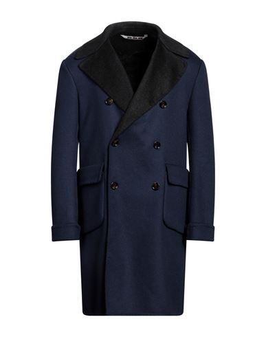 Kired Man Coat Navy Blue Size 40 Cashmere