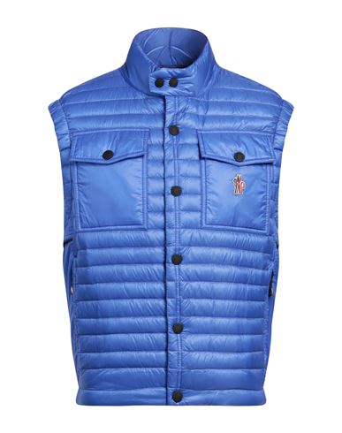 Moncler Grenoble Man Down Jacket Azure Size 5 Polyamide In Blue