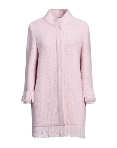 Charlott Woman Overcoat Pink Size M Wool