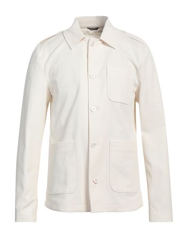Grey Daniele Alessandrini Man Jacket Ivory Size 38 Cotton, Polyamide, Elastane In White