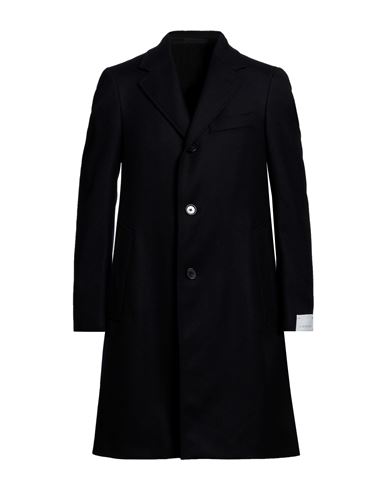 Caruso Man Coat Midnight Blue Size 40 Wool