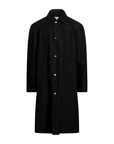 Shop Jil Sander Man Overcoat & Trench Coat Black Size 40 Cotton
