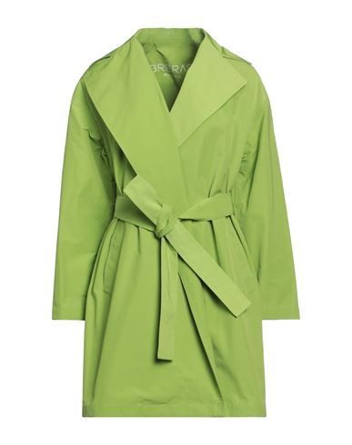 Breras Milano Woman Overcoat & Trench Coat Acid Green Size 8 Polyester, Cotton