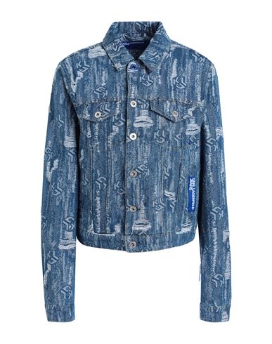 Karl Lagerfeld Jeans Woman Denim Outerwear Blue Size L Organic Cotton