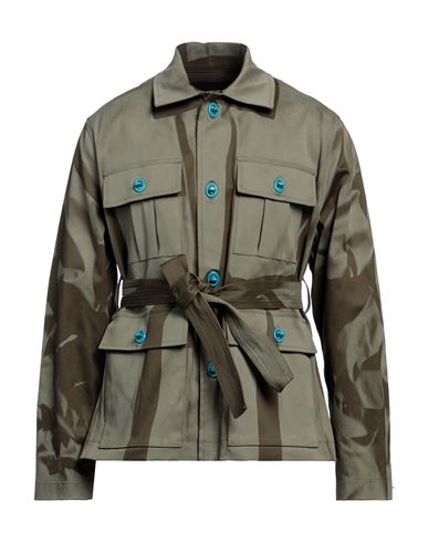 Botter Man Jacket Military Green Size 40 Cotton, Elastane
