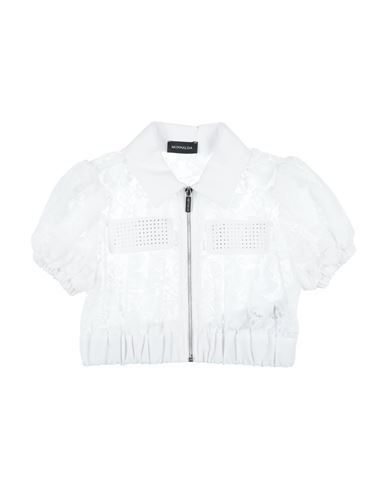 Shop Monnalisa Toddler Girl Blazer White Size 7 Polyamide, Cotton, Viscose
