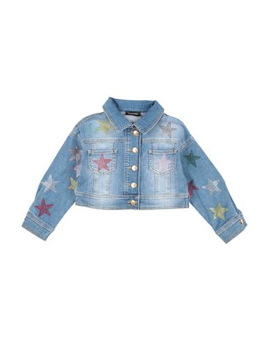 Shop Monnalisa Toddler Girl Denim Outerwear Blue Size 4 Paper, Elastane
