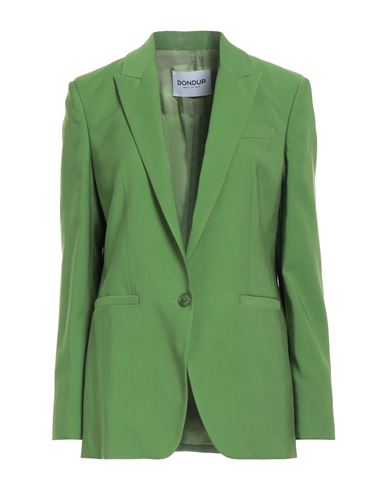 Dondup Woman Blazer Green Size 6 Viscose, Polyester