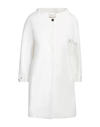 Shop Herno Woman Overcoat & Trench Coat White Size 12 Cotton