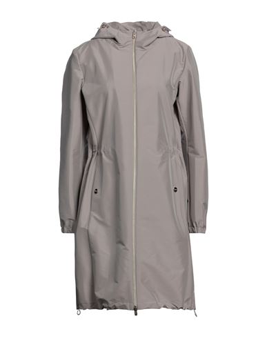 Herno Woman Overcoat & Trench Coat Grey Size 6 Polyester, Polyamide, Elastane