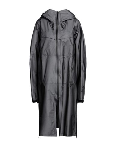 Y-3 Woman Overcoat Steel Grey Size S Polyamide In Neutral