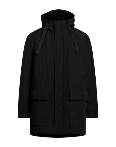Hugo Man Jacket Black Size 42 Recycled Polyester, Polyester, Cotton
