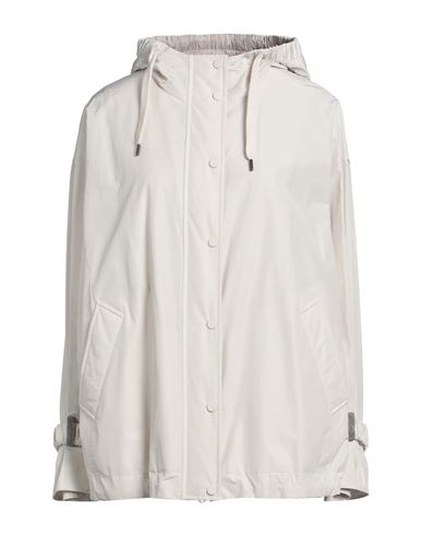 Shop Brunello Cucinelli Woman Jacket Beige Size 6 Polyester, Cotton, Brass