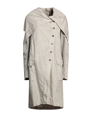 Masnada Woman Overcoat & Trench Coat Light Grey Size 8 Cotton, Elastane